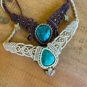 2 Chrysocolla Necklaces